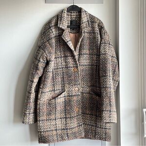 MINUS Plaid Wool-Blend Coat